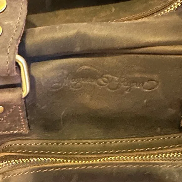 EUC -  House of Flynn Full size Dark Brown Leather Evermore Camera Bag - Picture 4 of 16